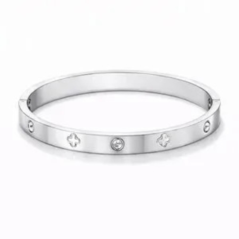 NEW | 18K Gold Plated Silver Bracelet with Cubic Zirconia